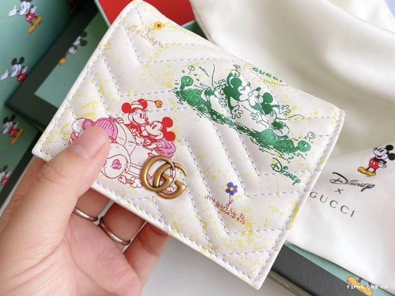 First bag ru X Gucci Disney wallet 0805